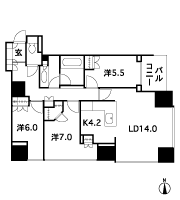 Floor: 3LD ・ K + WIC (walk-in closet), the occupied area: 89.01 sq m, Price: 71,837,000 yen, now on sale