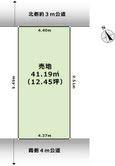 Compartment figure. Land price 22,700,000 yen, Land area 41.19 sq m south ・ Because it is in contact with the north of the two-way road, Per yang ・ Ventilation is good