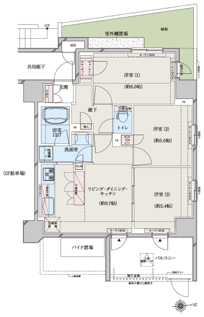Floor: 3LDK + WIC, the occupied area: 58.13 sq m, Price: 29,900,000 yen, now on sale
