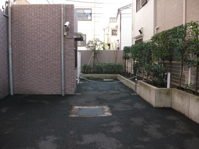 Parking lot. Room 101 is a private car park.