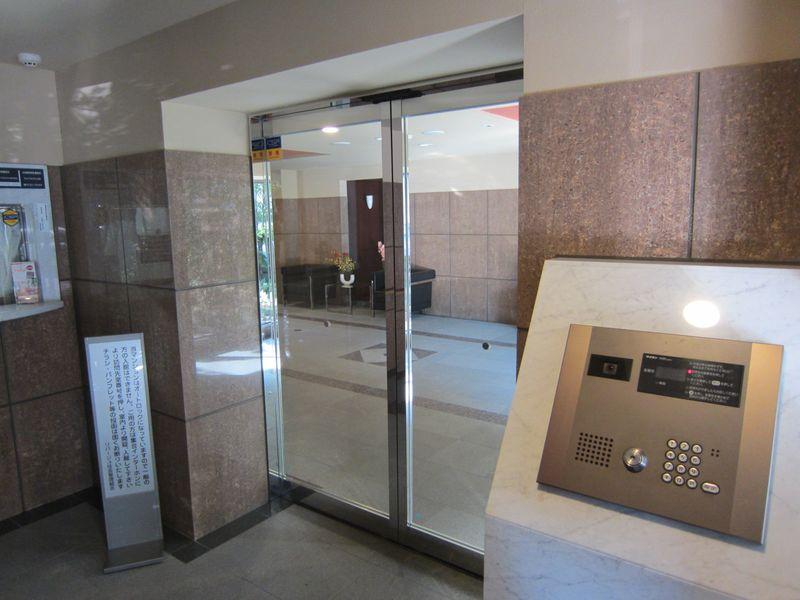 Entrance. Monitor with intercom.