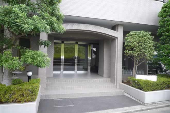 Entrance. Entrance of calm surrounded by greenery