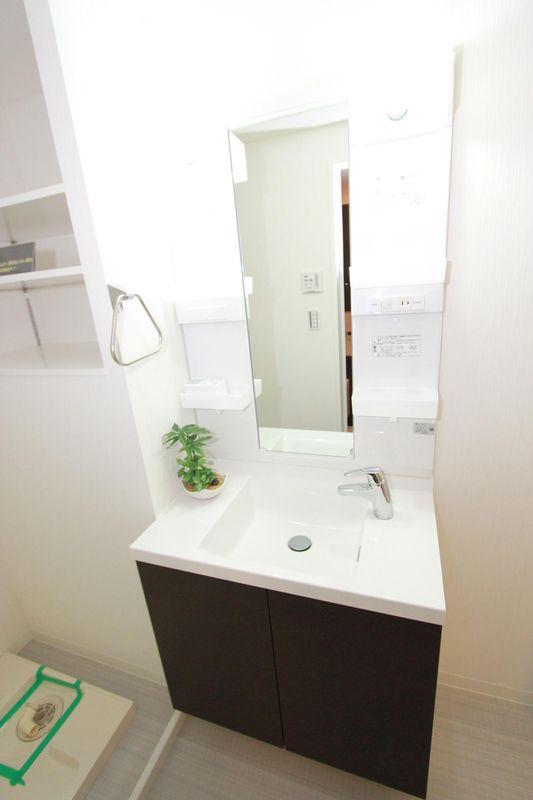 Wash basin, toilet. Bathroom vanity