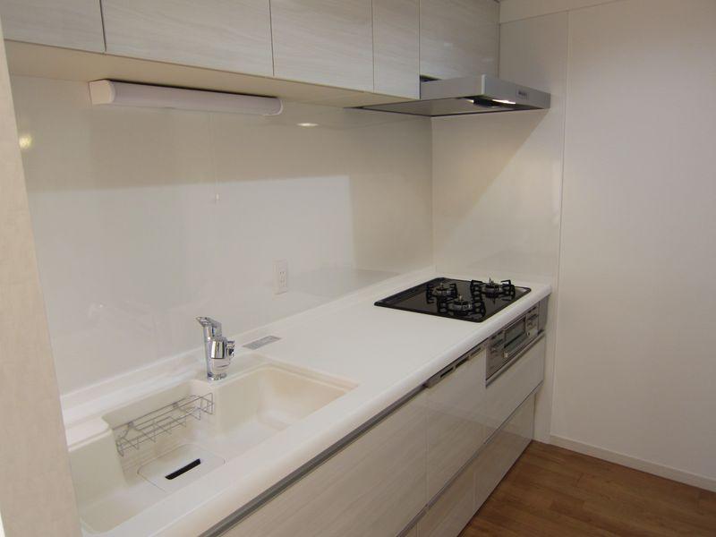 Kitchen. System kitchen cooking get on