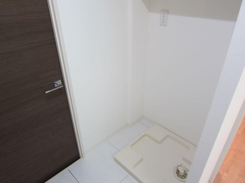 Other introspection. In the vicinity of the washroom there is a washing machine storage.