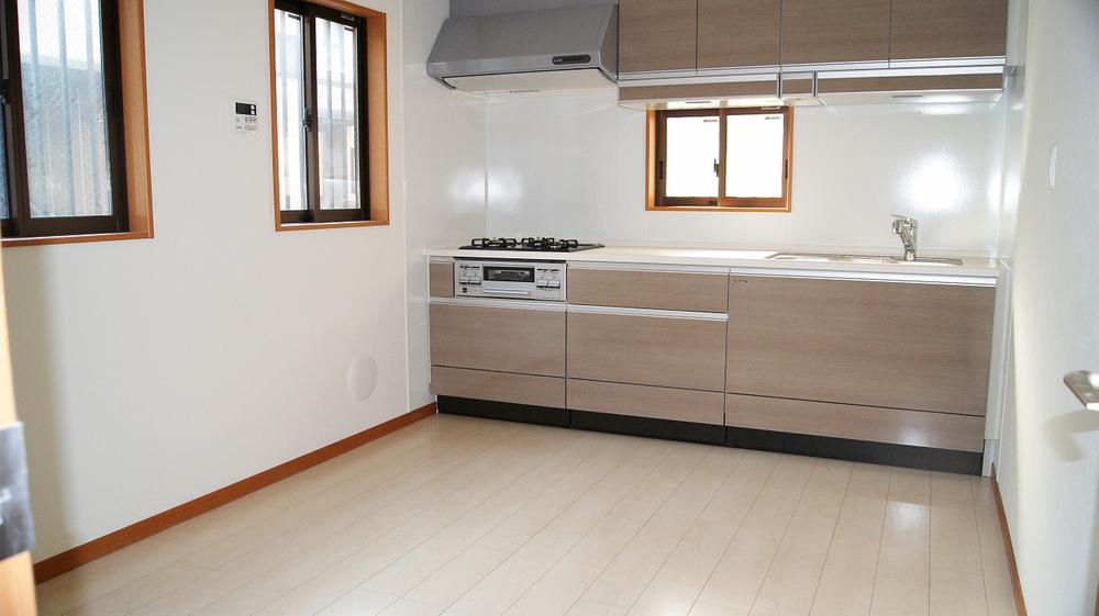 Kitchen. To help you with a wide space, It established the kitchen on the wall side.