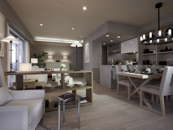 Living.  [S-80M type / 1LDK+DEN+WIC+SIC ・ 84.27 sq m  Living Dining Kitchen]  ※ Same as on the left.