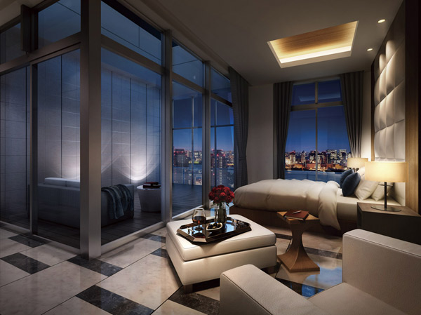 Features of the building.  [Owner's Suite 1] "Owner's Suite" four to welcome guests to visit in the view and luxury. (Rendering)