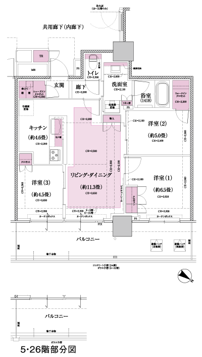 Floor: 3LDK + WIC + SIC, the occupied area: 70.89 sq m, Price: TBD