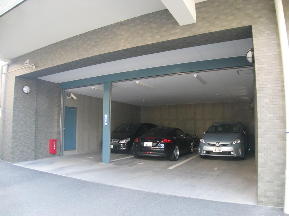 Parking lot. Common areas