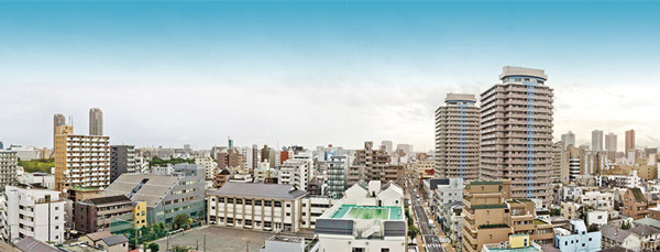 Surrounding environment. In dwelling unit plan of the south-facing center, It has blessed with goodness of the view from the window.  ※ Which was taken from the local 11th floor equivalent to 11 January 2012, Appearance and differs from the actual dwelling unit. And it does not guarantee a view over the future.