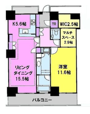 Floor plan. 1LDK+S, Price 44,900,000 yen, Occupied area 86.96 sq m