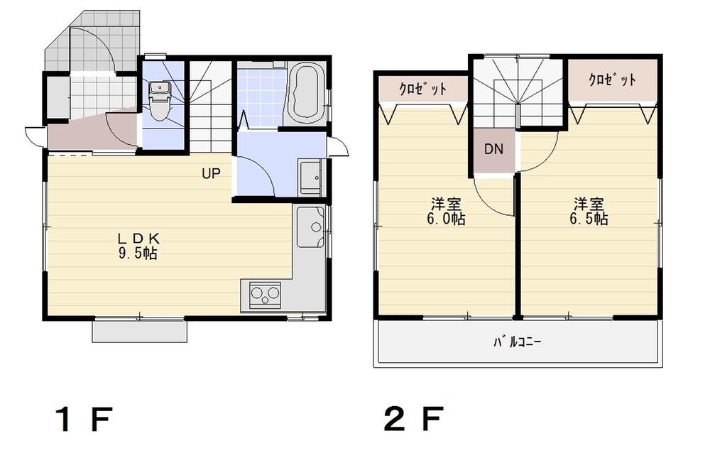 Floor plan. 26,800,000 yen, 2LDK, Land area 67.08 sq m , Building area 53.64 sq m floor plan