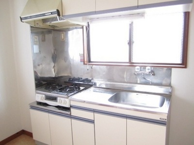 Kitchen. Two-burner gas stove with a kitchen