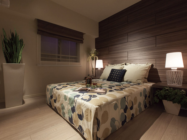 Interior.  [Master bedroom] (Model Room D type)