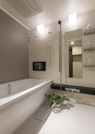 Bathing-wash room.  [Bathroom] (Model Room D type)