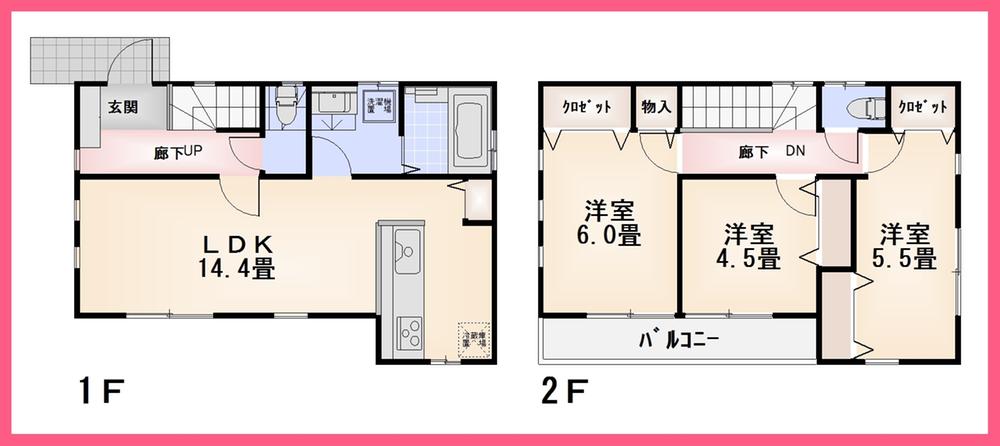 Floor plan. 38,800,000 yen, 3LDK, Land area 100.01 sq m , Building area 79.07 sq m