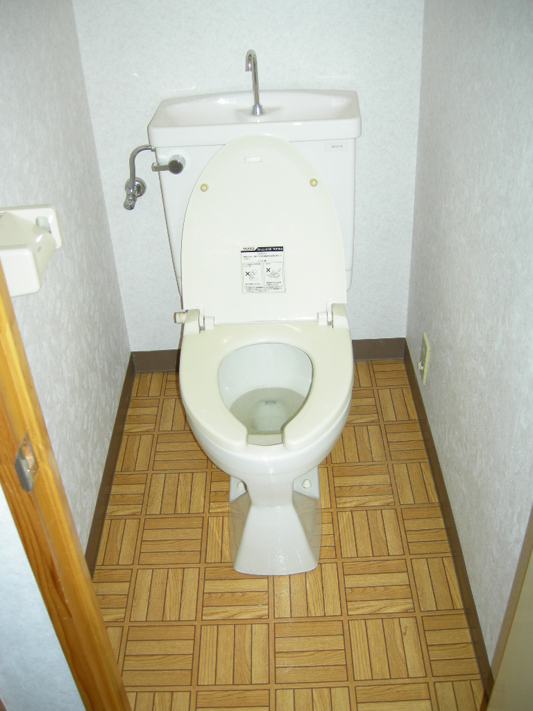 Toilet. There are the top storage shelf