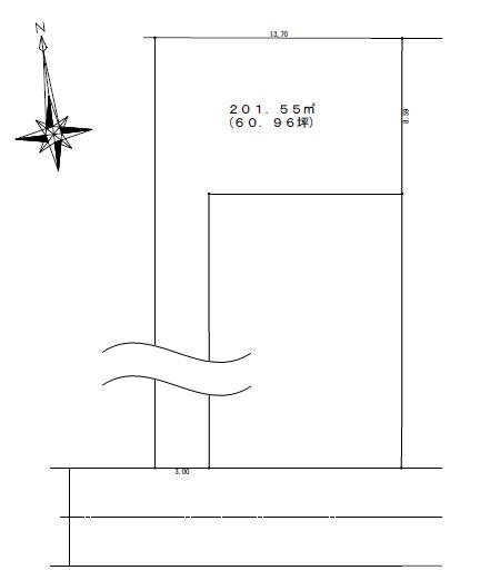 Compartment figure. Land price 83,500,000 yen, Land area 201.55 sq m
