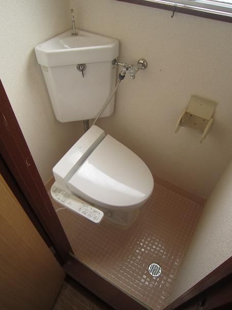 Toilet. Bathroom with a shower