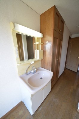 Washroom. happy, Convenient independent wash basin