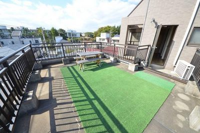 Balcony. Very comfortable rooftop balcony