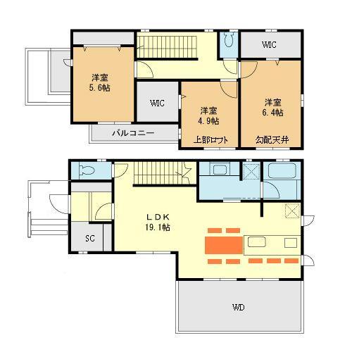 Building plan example (floor plan). Reference Plan