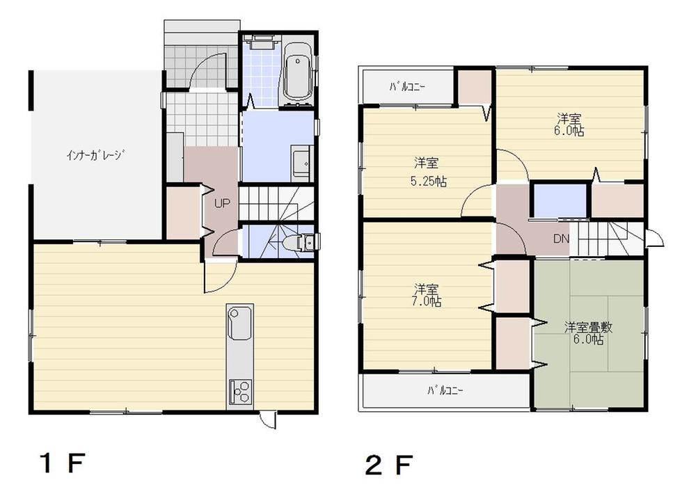 Floor plan. 29.4 million yen, 4LDK, Land area 96.67 sq m , Building area 106.82 sq m