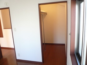 Living and room. North Western-style walk-in closet