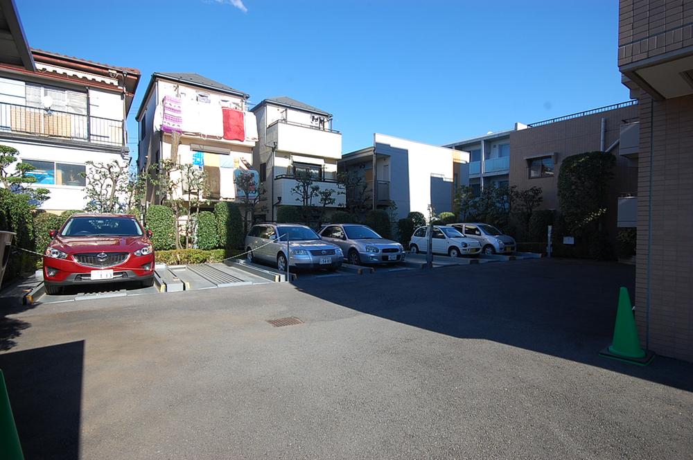 Parking lot. Common areas