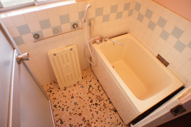 Bath. Change to the hot water supply