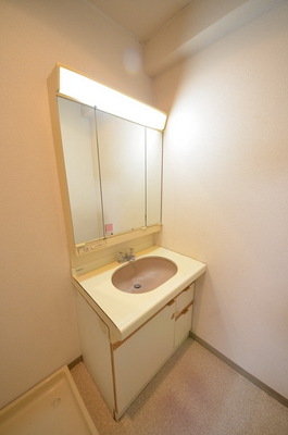 Washroom. Happy independence washbasin