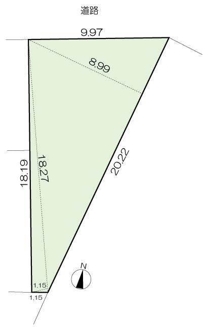 Compartment figure. Land price 68 million yen, Land area 101.39 sq m
