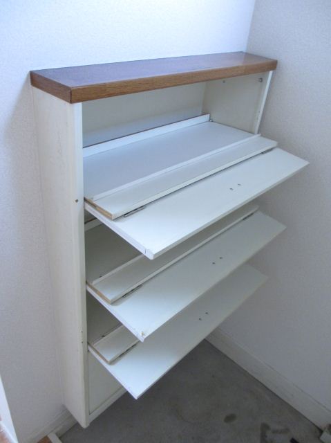 Entrance. Shoes is a box