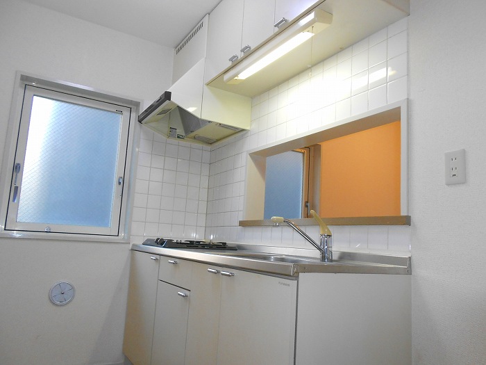 Kitchen. ● There is a window in the kitchen ●