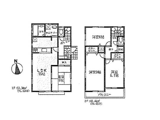 Floor plan. 37,800,000 yen, 4LDK, Land area 172.67 sq m , Building area 99.78 sq m floor plan