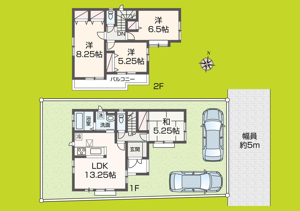 Floor plan. 39,800,000 yen, 4LDK, Land area 148.46 sq m , Building area 90.67 sq m Floor
