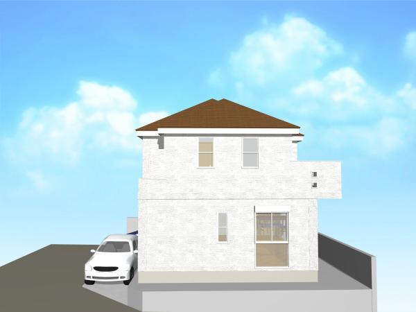 Rendering (appearance). Wide front road is easier than ever with parking! 