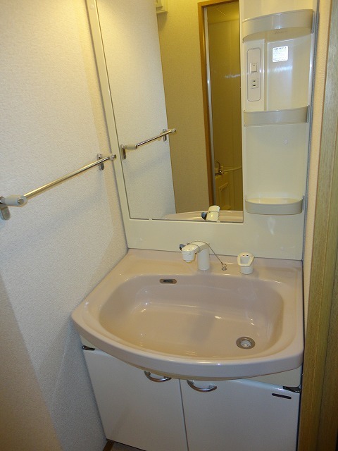 Washroom. Happy independence washbasin