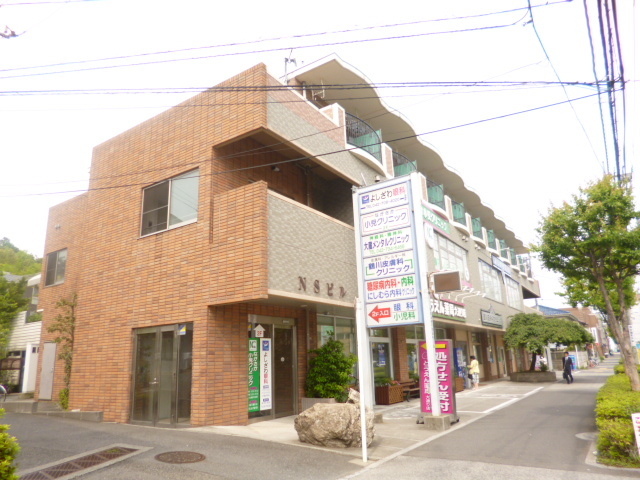 Building appearance. Sunny