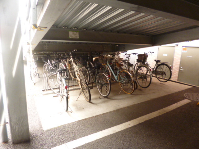 Other common areas. There are bicycle parking lot