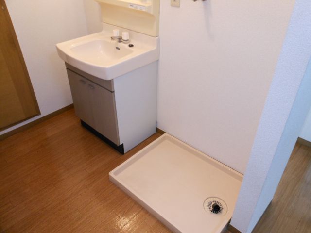 Other room space. Washing machine in the room