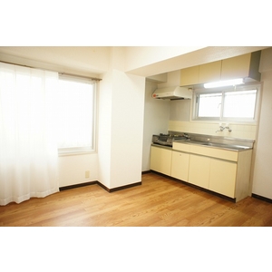 Kitchen. Since the window there are two sides, Bright is