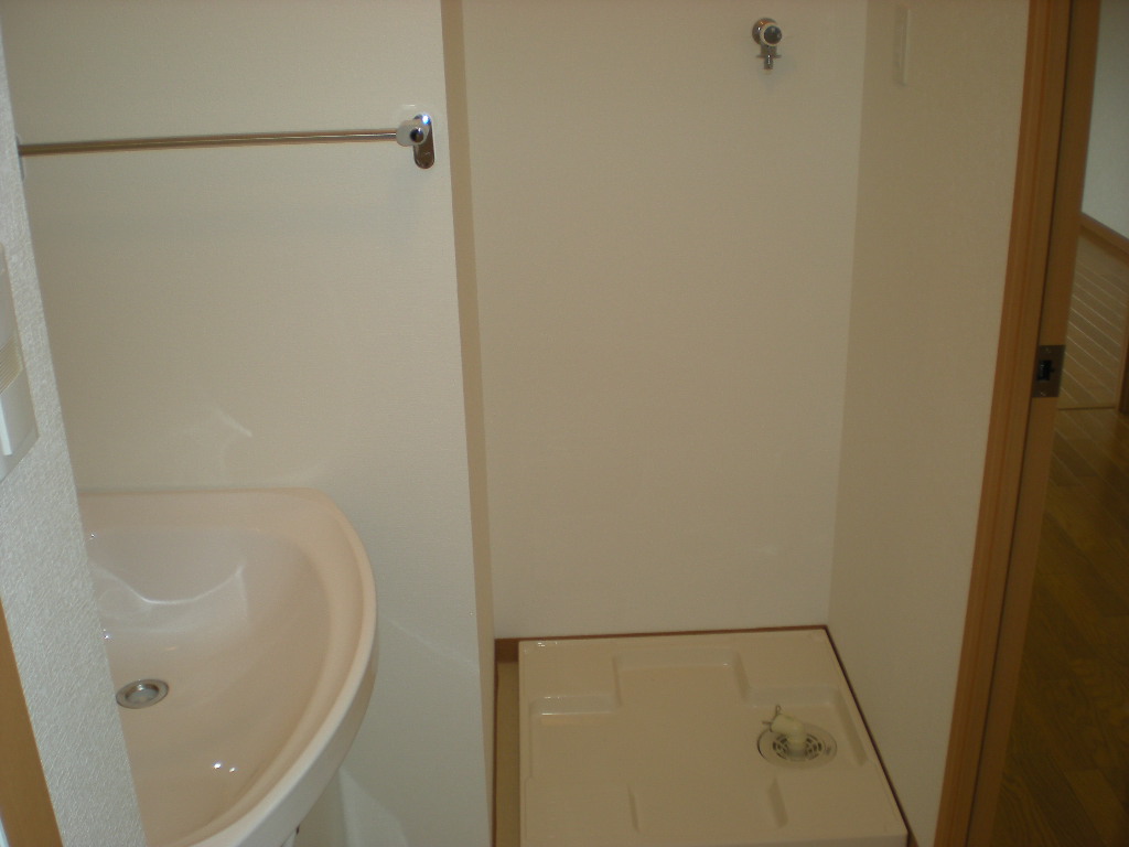 Washroom. Washing machine Storage