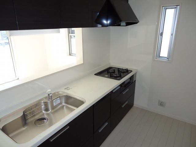 Kitchen. Easy-to-use face-to-face kitchen.