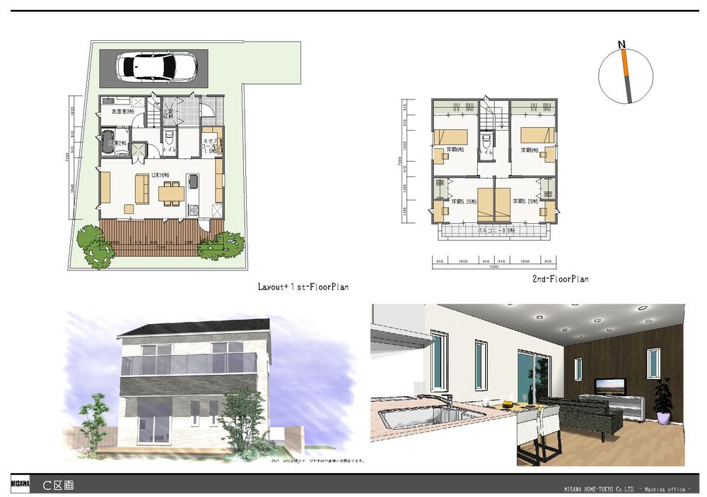 Building plan example (Perth ・ Introspection). Building plan example (C No. compartment) Building area 103.50 sq m