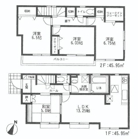 Floor plan. 31,800,000 yen, 4LDK, Land area 114.9 sq m , Building area 91.9 sq m
