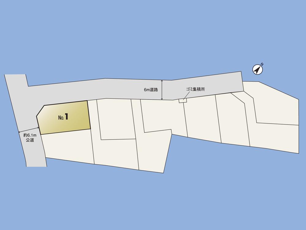 Compartment figure. Land price 33,800,000 yen, Land area 125.28 sq m