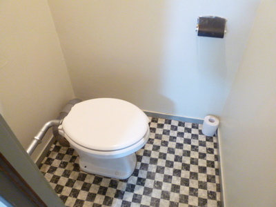 Toilet. Since the bus toilet by, every day, Comfortable Toilet