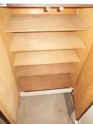 Entrance. It is a shoebox